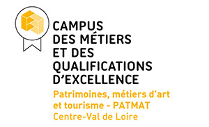 Logo du campus excellence Patrimoines, métiers d'art et tourisme - Centre Val de Loire