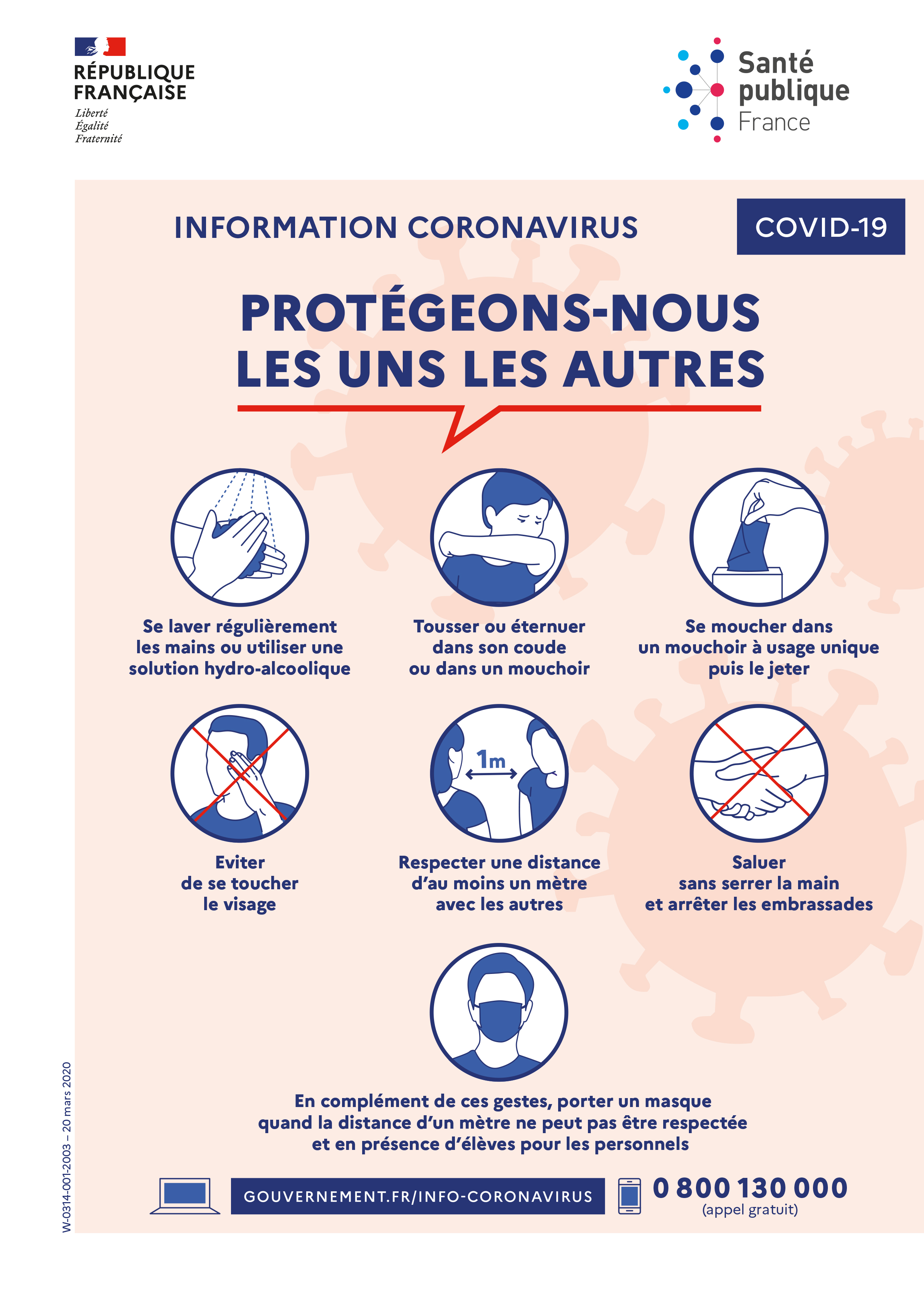 COVID19 pour les établissements scolaires