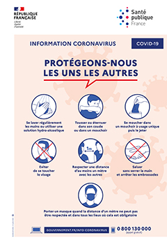 Affiche "Protégeons-nous les uns les autres"