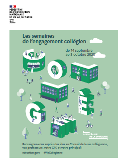 Les semaines de l'engagement collégien du 14 septembre au 3 octobre 2020