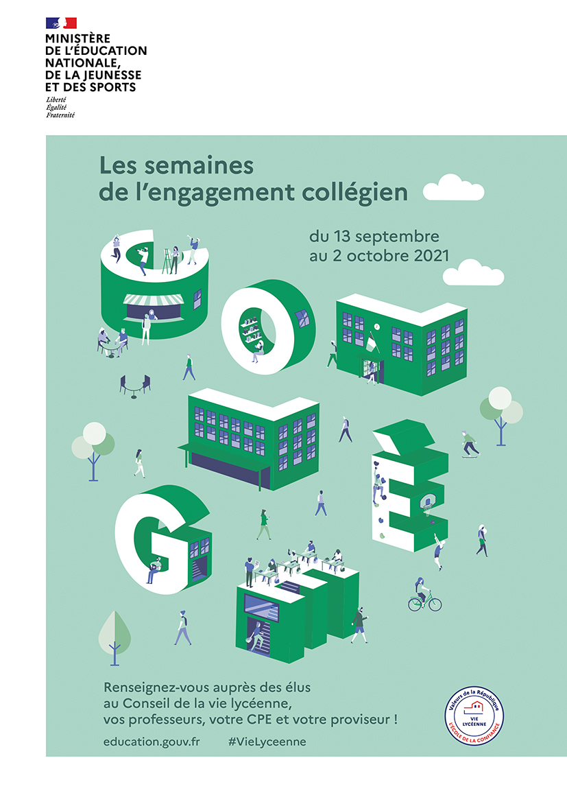 Affiche - Semaine engagement collégien 2021