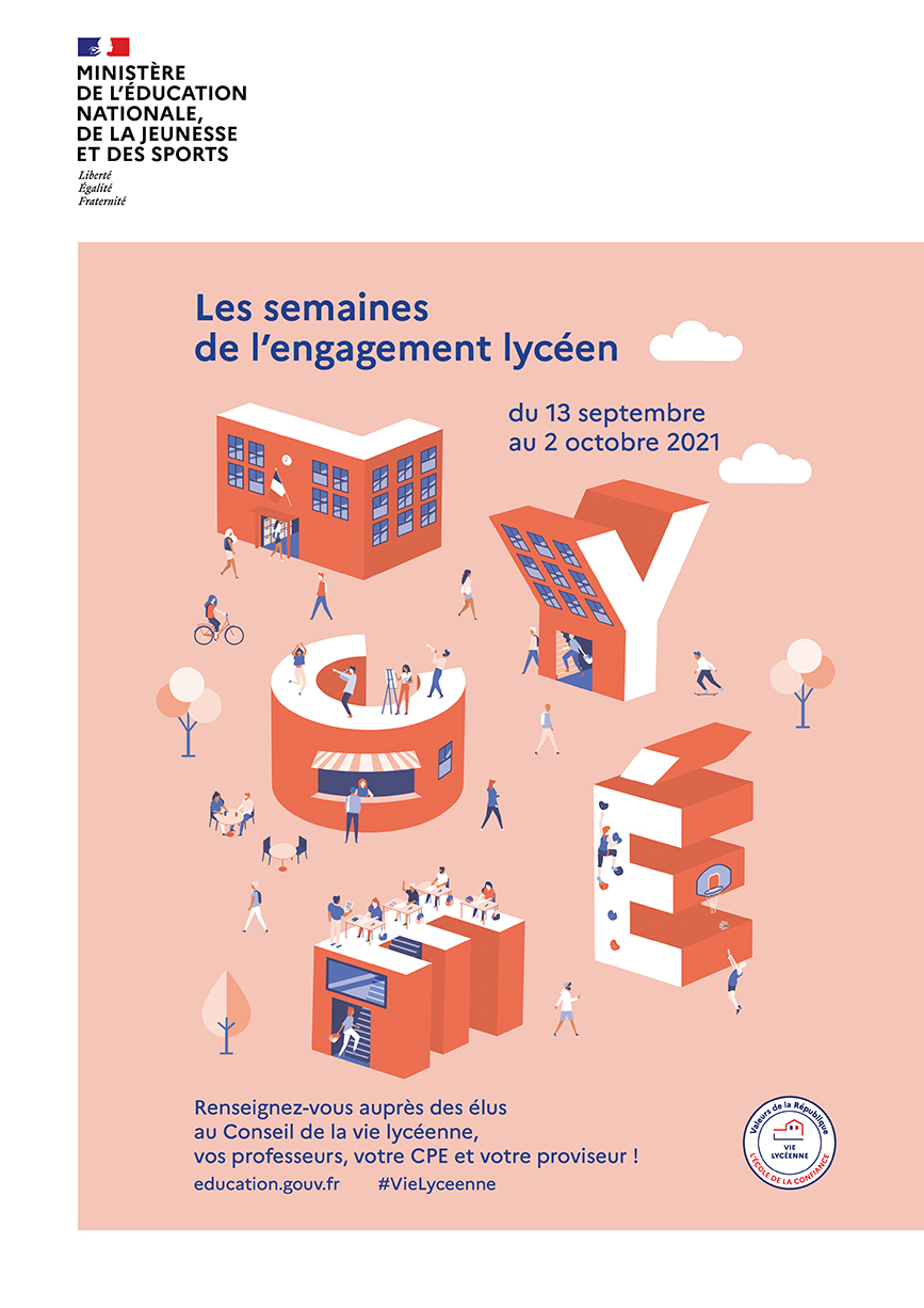 Affiche - Semaine engagement lycéen 2021