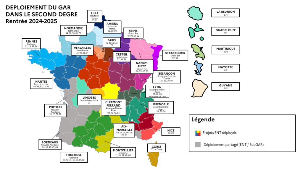 Déploiement du GAR dans le second degré - Rentrée 2024-2025