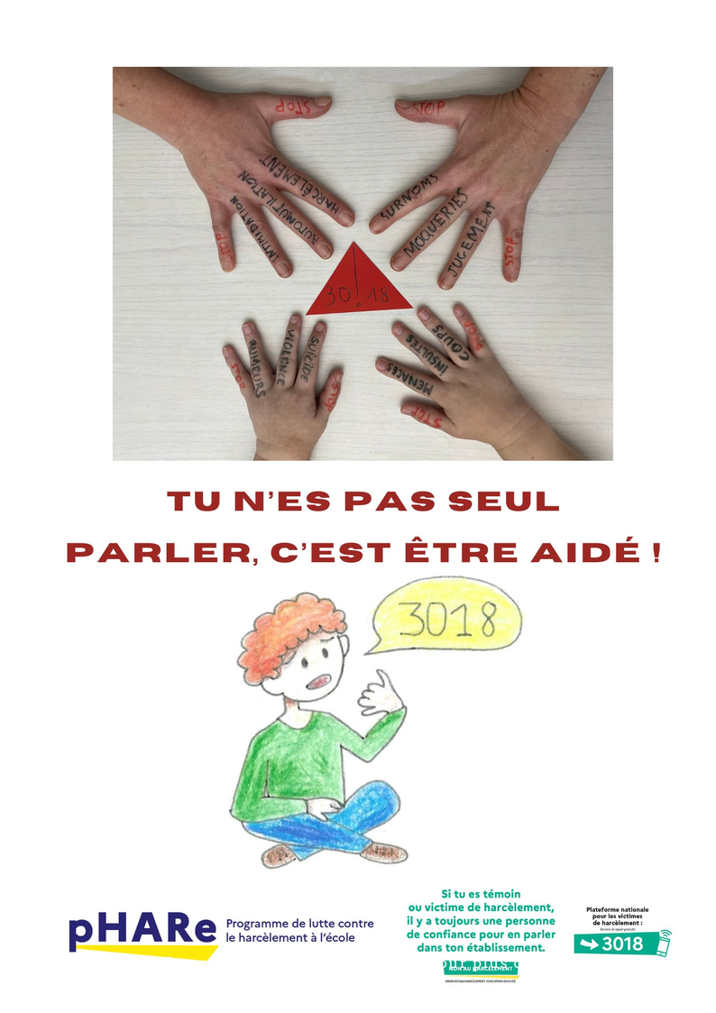 Prix "Non au harcèlement 2024" : catégorie meilleure affiche - Inter-degré