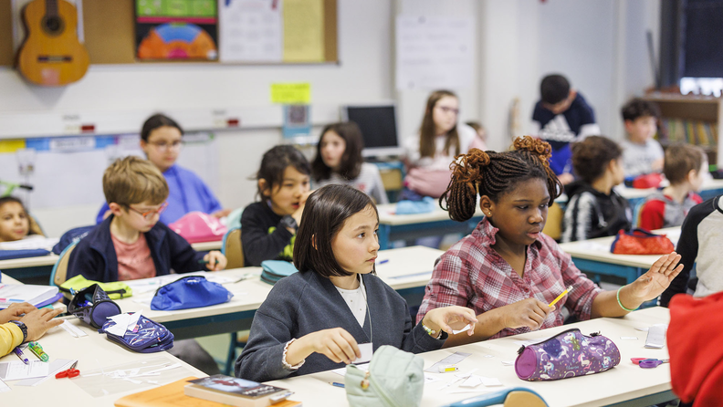 Elèves en classe