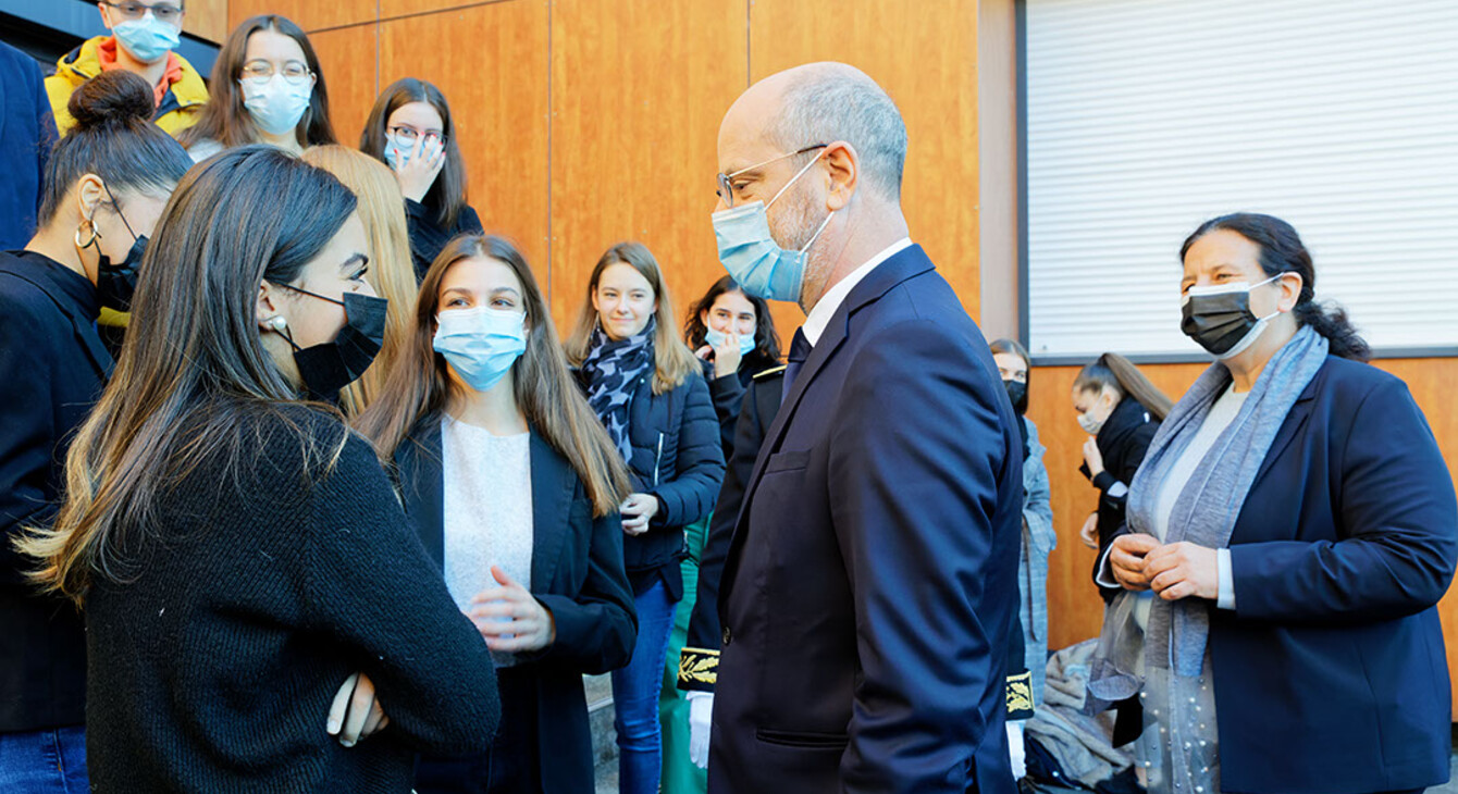 Parcours préparatoire au professorat des écoles : déplacement de Jean-Michel Blanquer et Frédérique Vidal