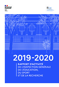 couverture du rapport d'activité de l'IGESR 2019 2020
