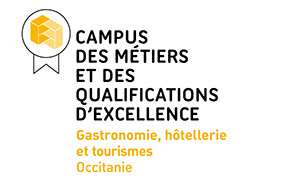 Logo du campus excellence gastronomie, hôtellerie, tourismes - Occitanie