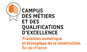 Logo du campus excellence Transition numérique et écologique de la construction - Ile de France