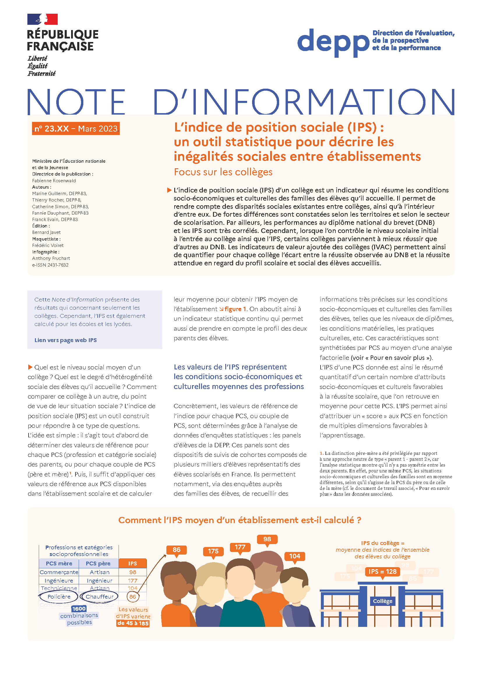 L Indice De Position Sociale Ips Ministère De L Education Nationale De L Enseignement L Indice De Position Sociale Ips Ministère De L Education Nationale De L Enseignement