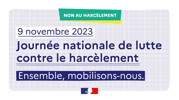 Journée nationale de lutte contre le harcèlement à l'école | Ministère de  l'Education Nationale et de la Jeunesse