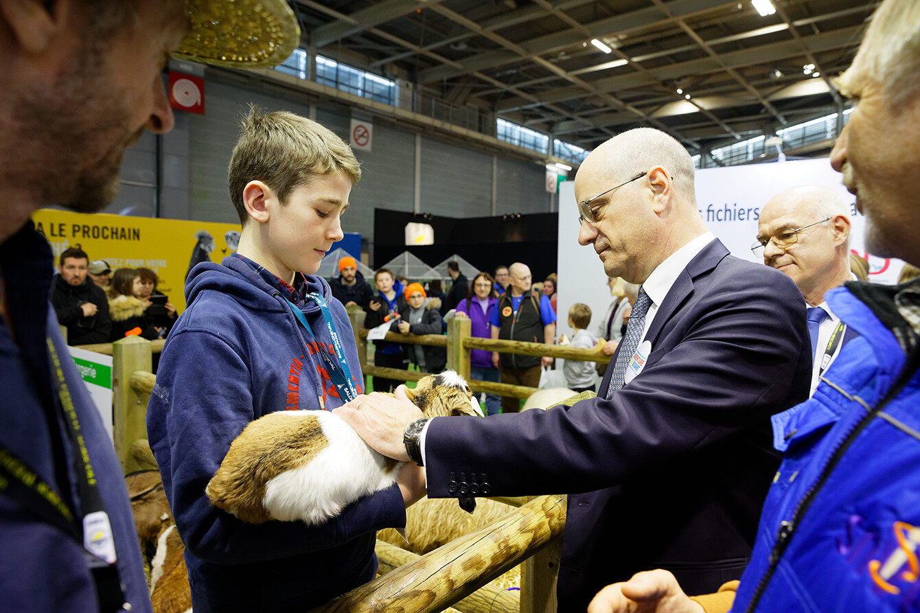 Visite de Jean-Michel Blanquer au Salon de l'Agriculture 2020