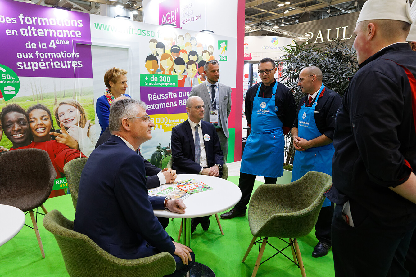 Visite de Jean-Michel Blanquer au Salon de l'Agriculture 2020