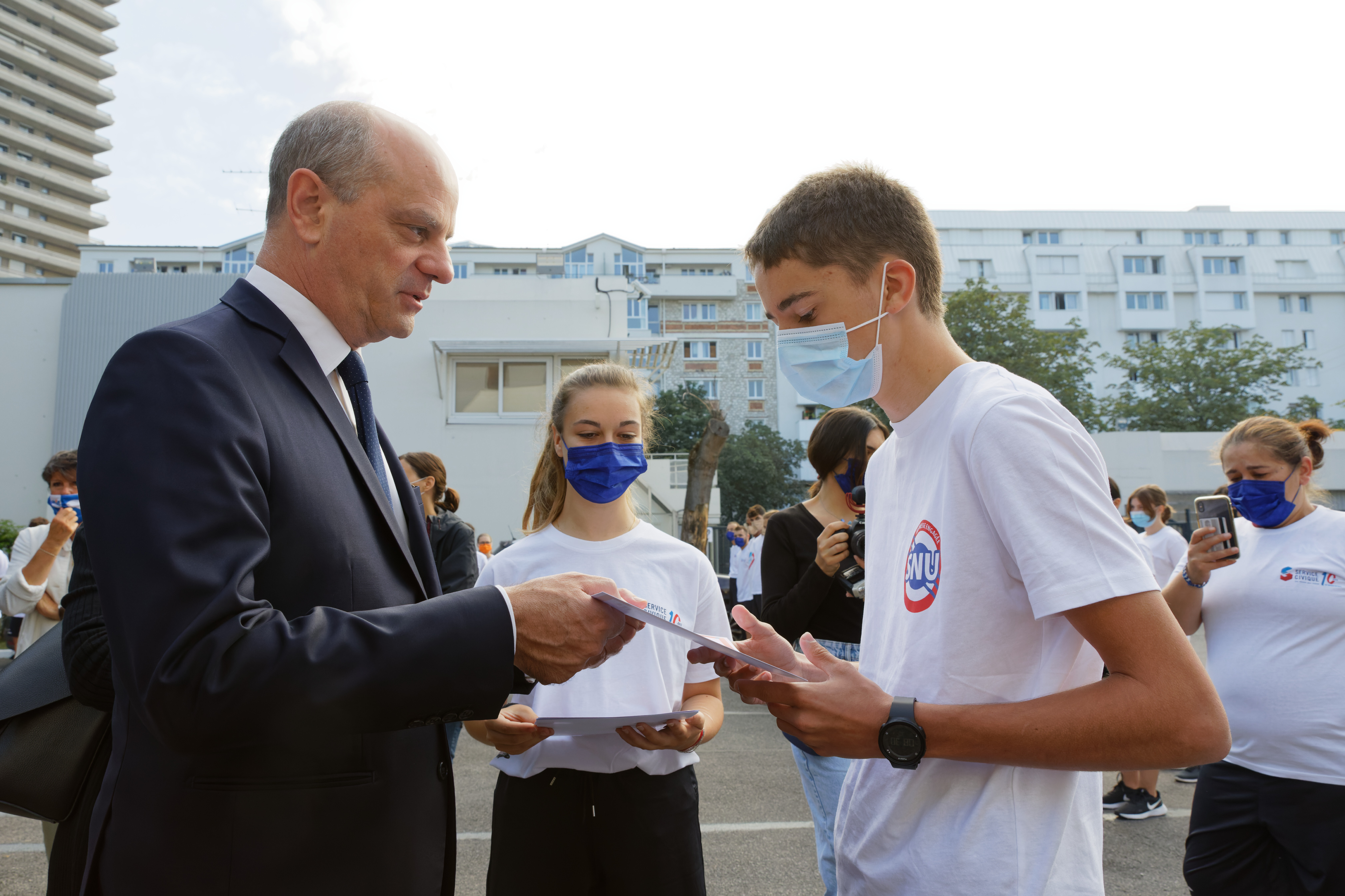 Séjour de cohésion du SNU : Jean-Michel Blanquer à la rencontre de jeunes volontaires