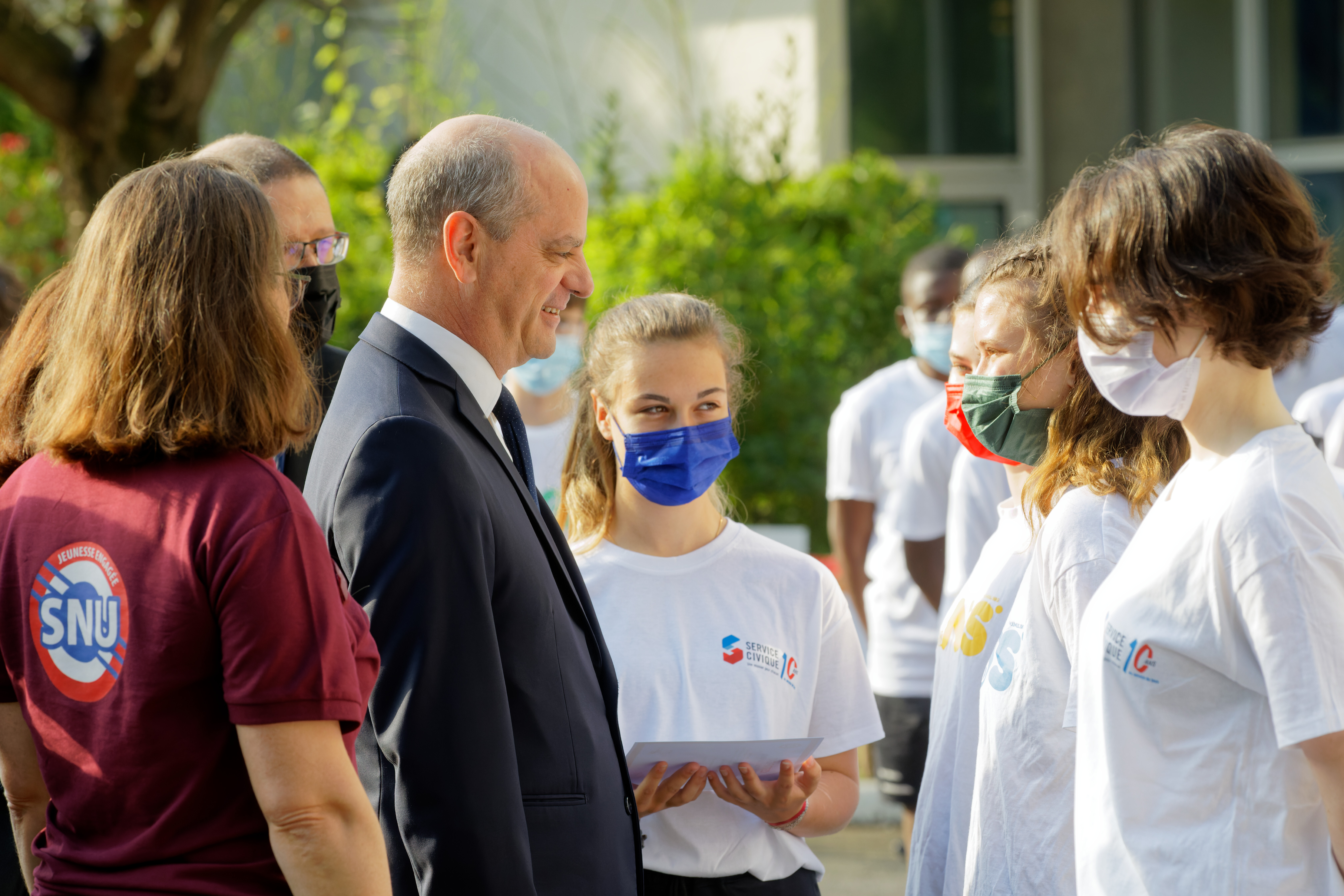 Séjour de cohésion du SNU : Jean-Michel Blanquer à la rencontre de jeunes volontaires