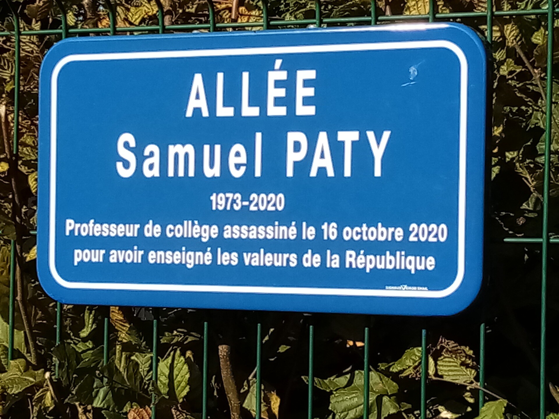 hommage à Samuel Paty