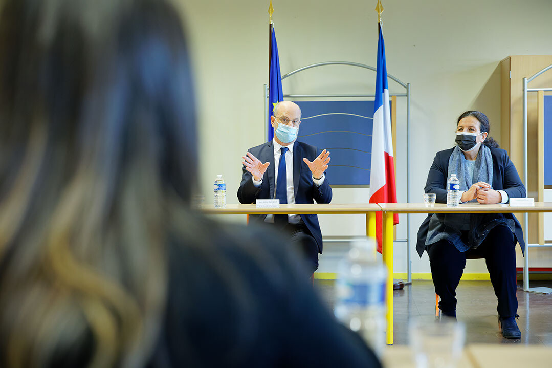 Parcours préparatoire au professorat des écoles : déplacement de Jean-Michel Blanquer et Frédérique Vidal
