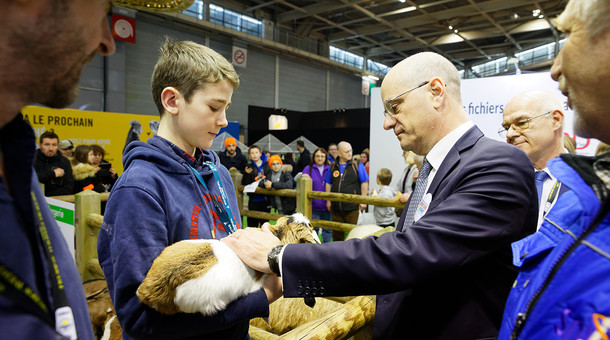 Visite de Jean-Michel Blanquer au Salon de l'Agriculture 2020