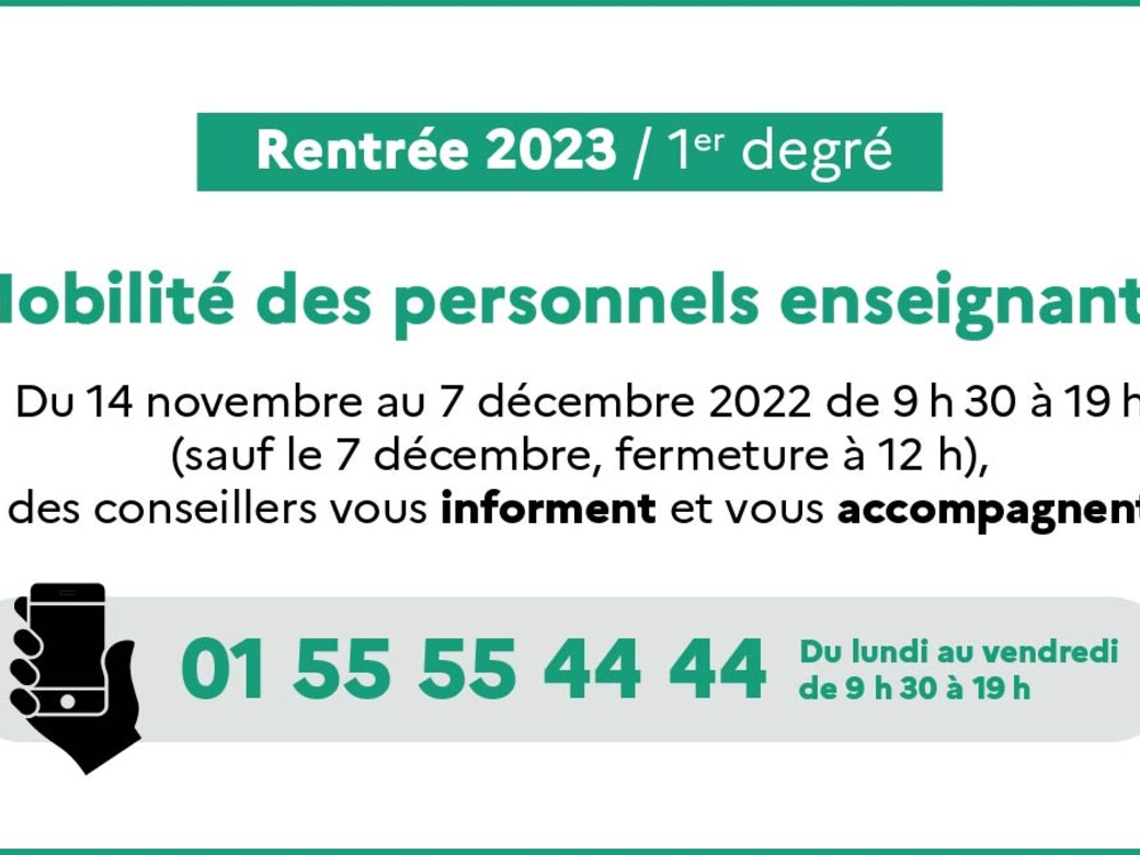 Du 14 novembre au 7 décembre 2022 de 9h30 à 19h (sauf le 7 décembre, fermeture à 12h), des conseillers vous informent et vous accompagnent au 0155554444