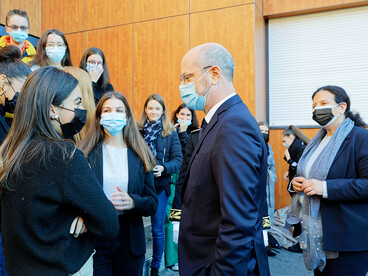 Parcours préparatoire au professorat des écoles : déplacement de Jean-Michel Blanquer et Frédérique Vidal